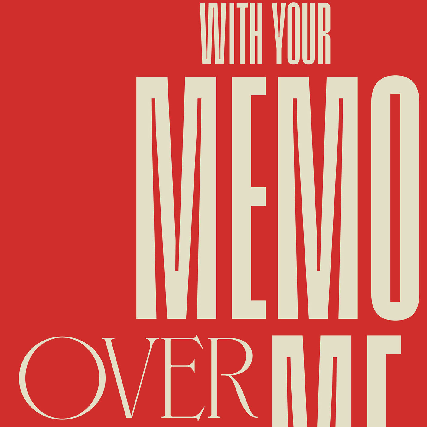 detalj av typografisk poster