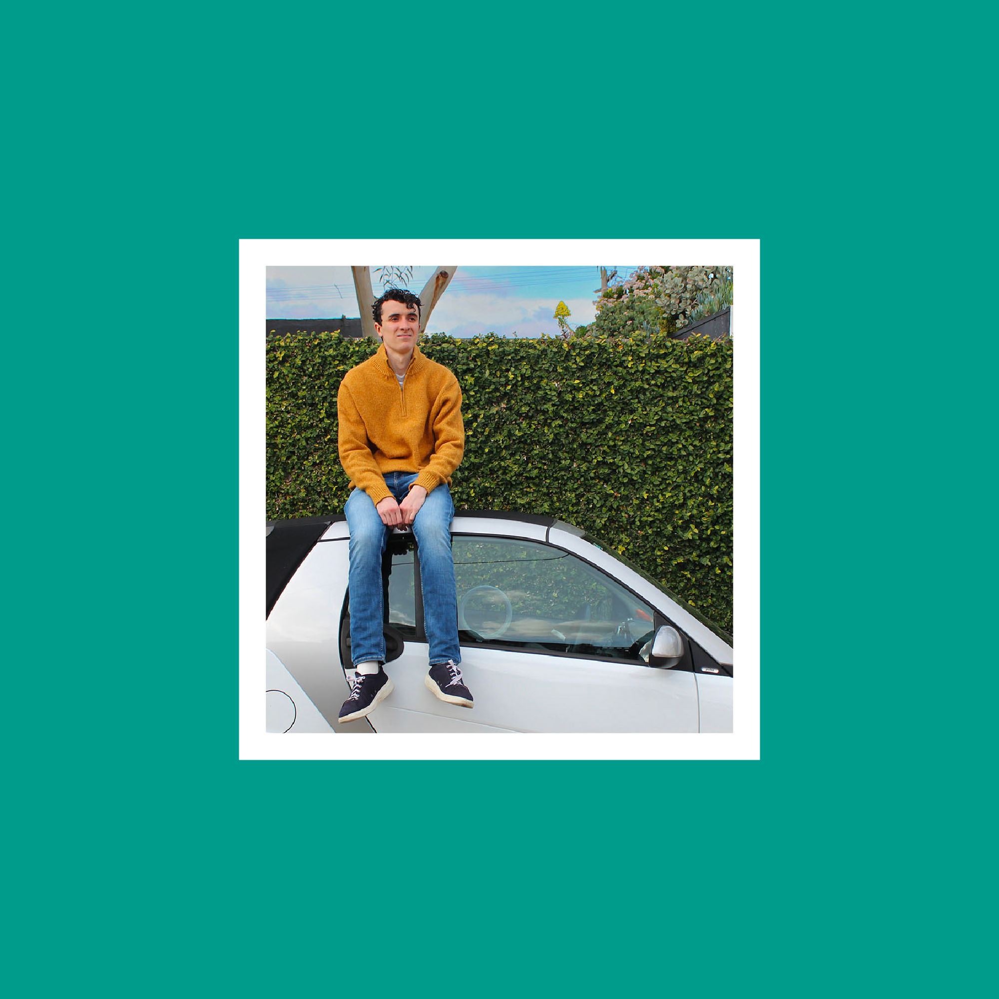 mockup av hemsida på telefon